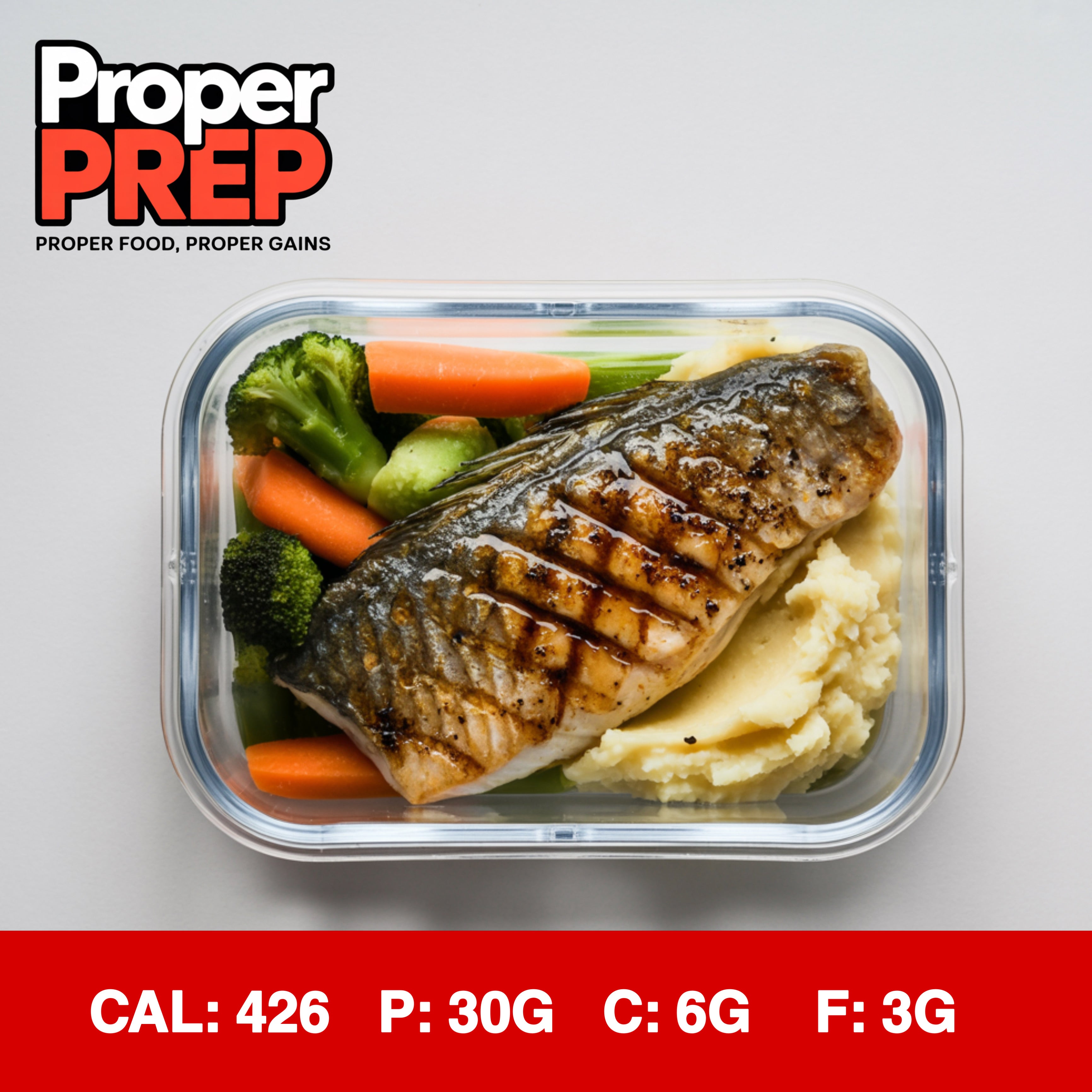 Grilled Barra, Mash & Veg