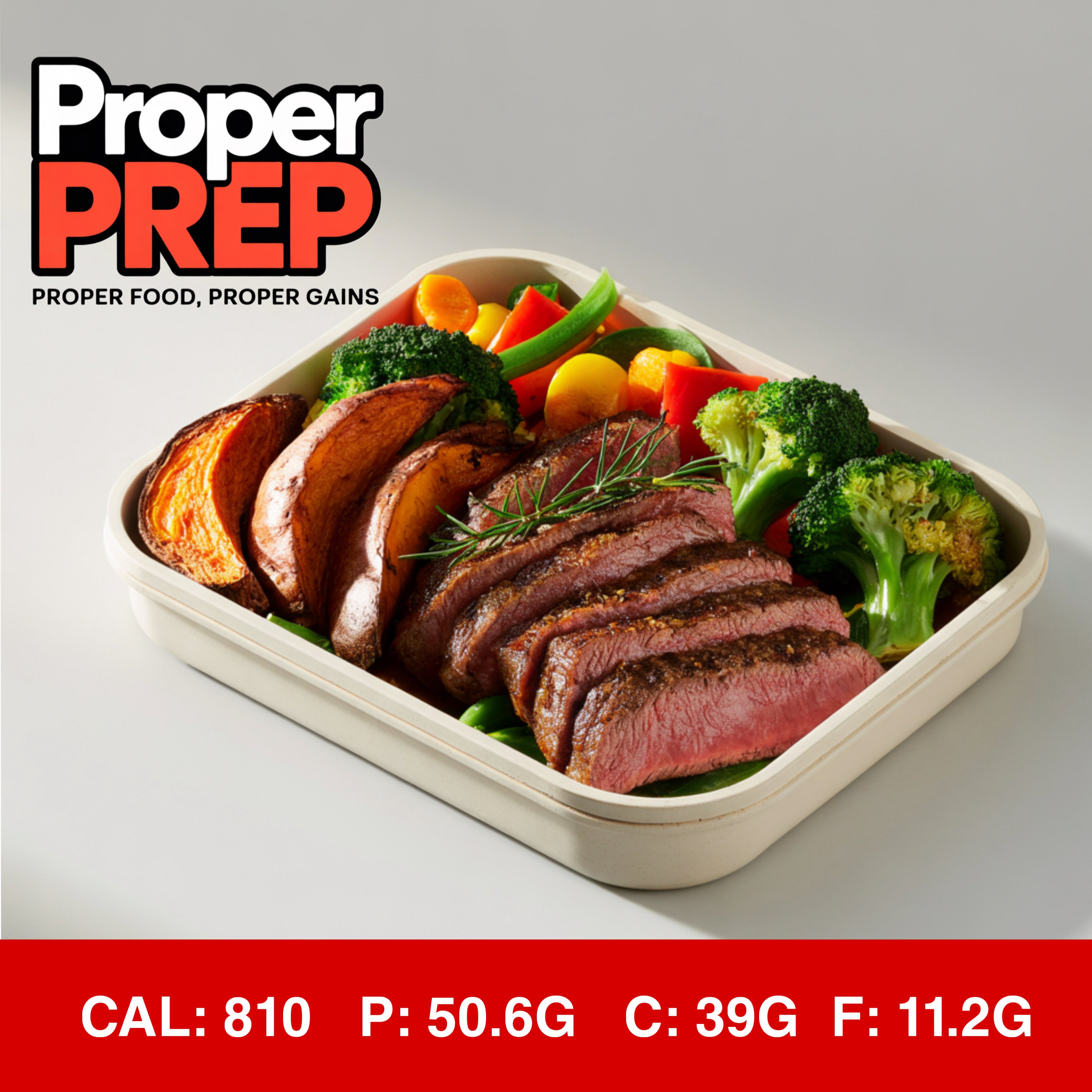 Steak, Sweet Potatoes & Veg Gain